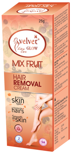 Velvet Glow Hair Removal Cream(Mix Fruit) Age Group: 16 Years And Above