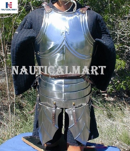 Steel Nauticalmart Gothic Half-Armor Medieval Breastplate Wearable - Larp