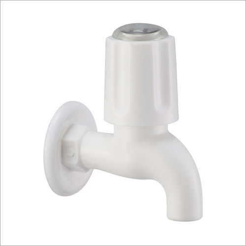 Bib Tap - PVC Material, White Color | Perfect Finish, Easy Usage, Rigid Design, Easy Installation, Least Maintenance