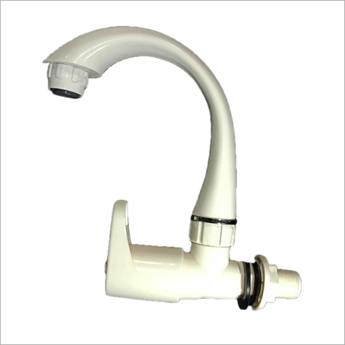 Swan Neck Tap - PVC Material | White Color, Perfect Finish, Easy Usage, Rigid Design, Easy Installation, Least Maintenance