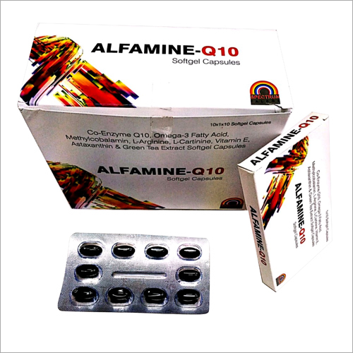 Co Enzyme Q10 Omega 3 AFatty Acid Vitamin E Astaxanthin And Green Tea Extract Softgel Capsules