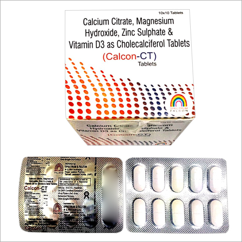 Calcium Citrate Magnesium Hydroxide Zinc Sulphate And Vitamin D3 As Cholecalciferol Tablets