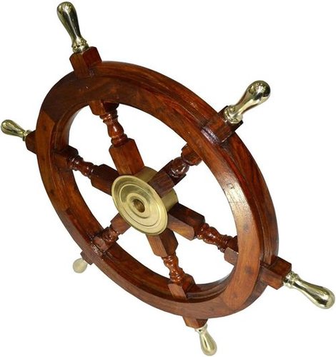 NAUTICALMART Ship Wheel Wooden 24