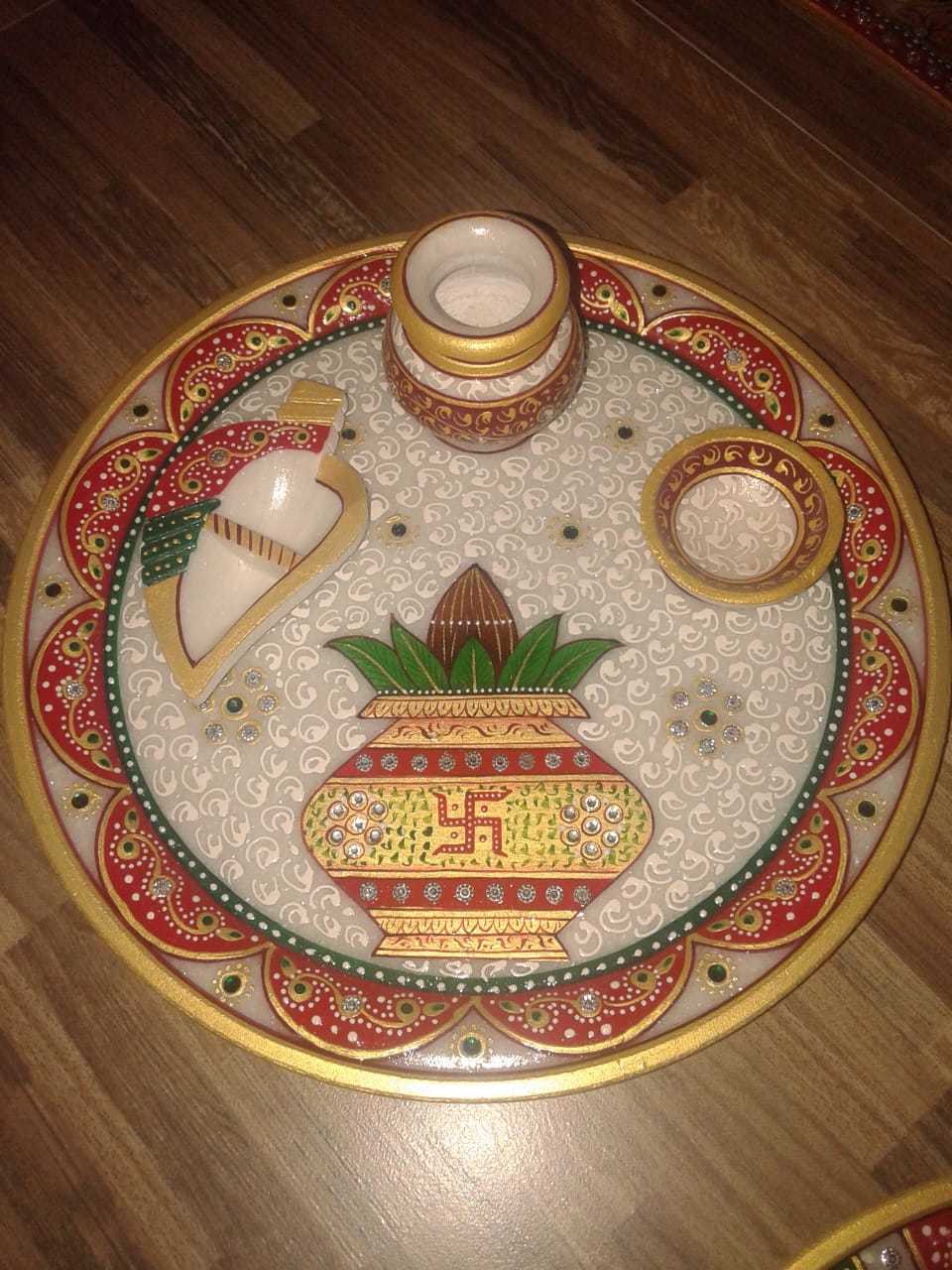 MARBLE POOJA THALI