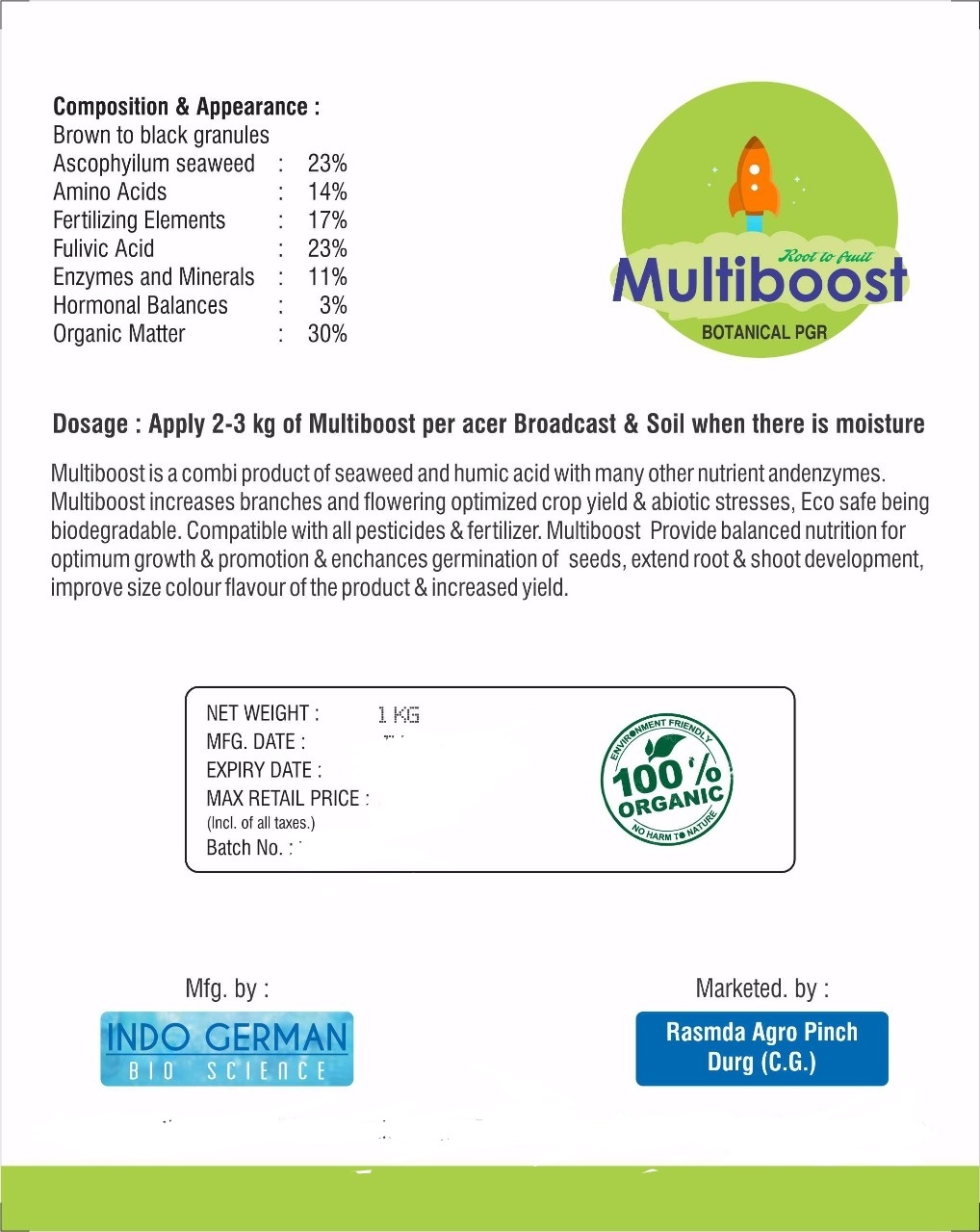 Multiboost Botanical PGR