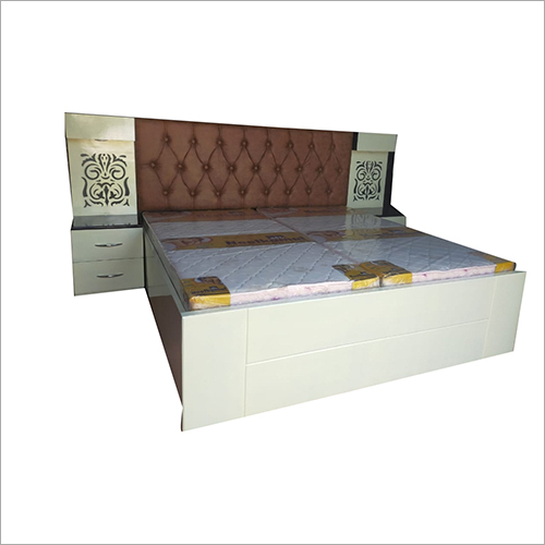 White Living Room Wooden Bed