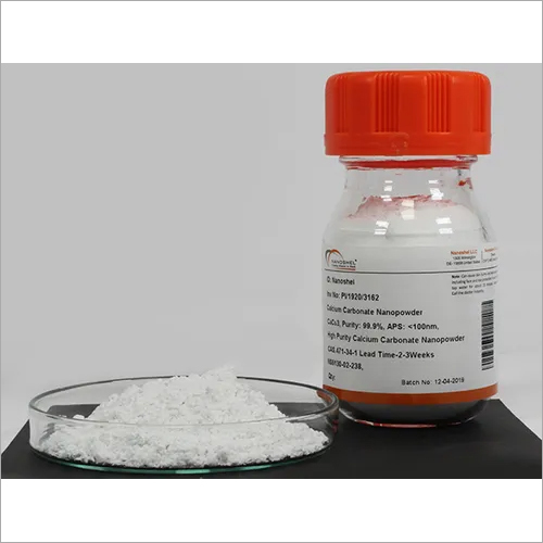 White Calcium Carbonate Nanopowder
