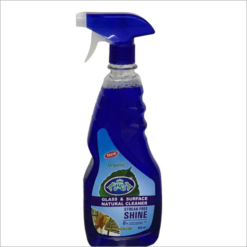 500 ml Glass Natural Cleaner - 500 ml Plastic Bottle | Provides Shine to Glass, Shelf Life Up to 24 Months