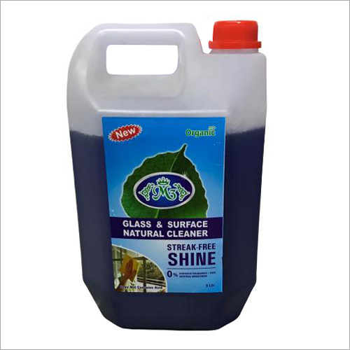 Glass And Surface Natural Cleaner - 5L Plastic Can | Provides Shine for Household and Commercial Use