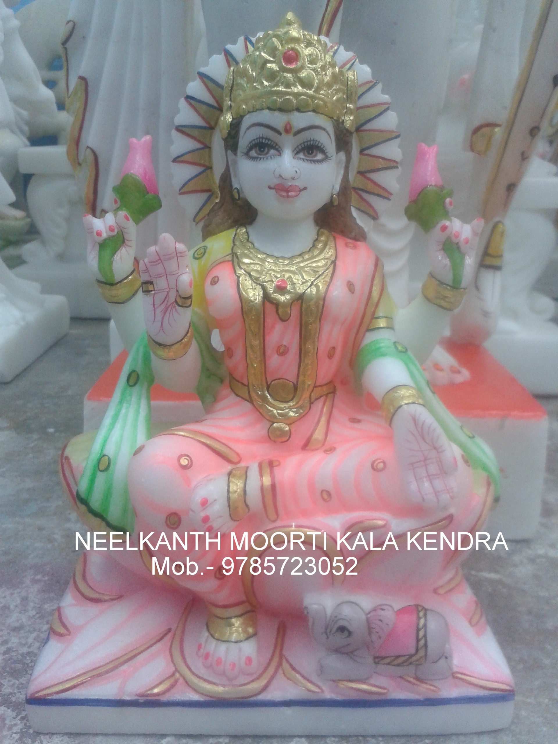 Marble Laxmi God Statue