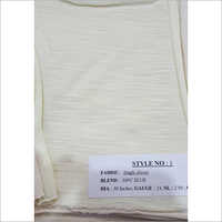 Off White Knitted Single Jersey Fabric