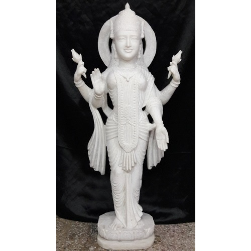 Marble Laxmi standing God Statue