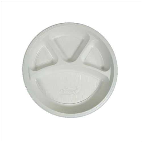 Disposable 12 Inch 4 Compartment Round Plate