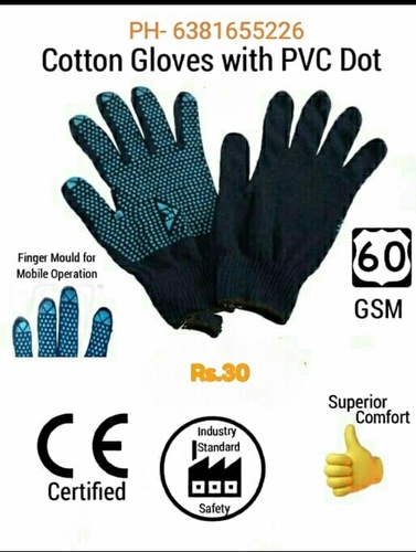Pvc Dot Hand Glove Gender: Unisex