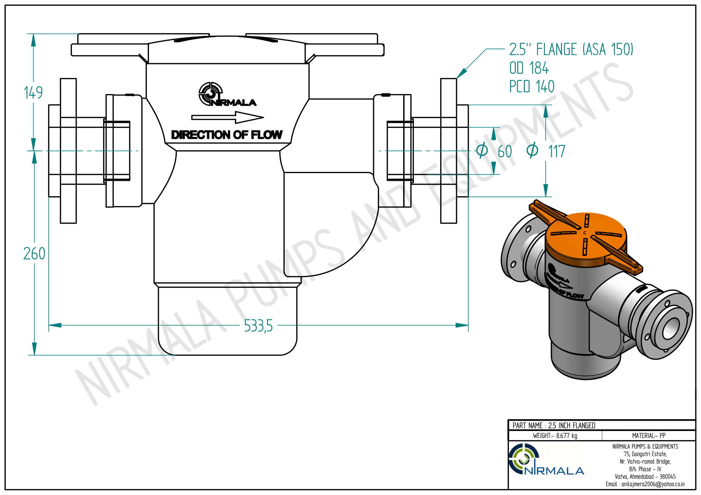 Pp Basket Strainer 2.5 Inch