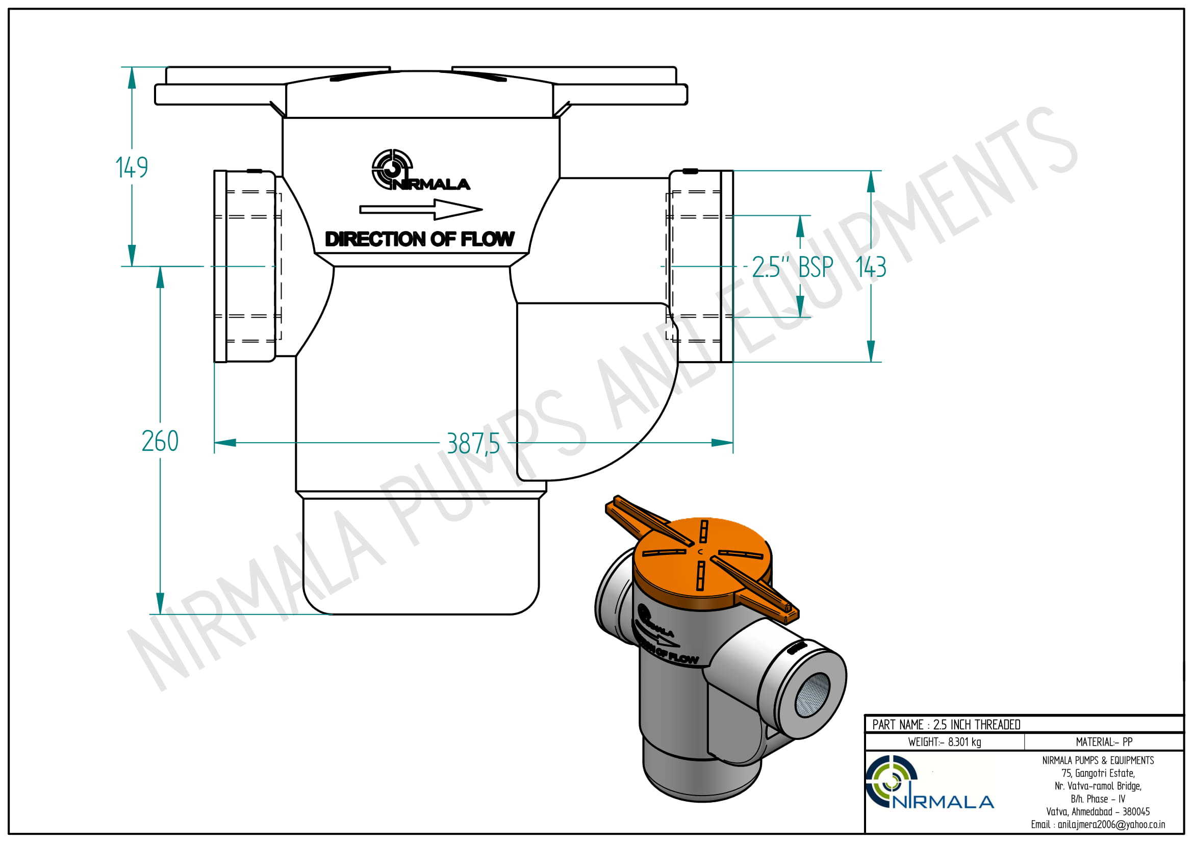 Pp Basket Strainer 2.5 Inch