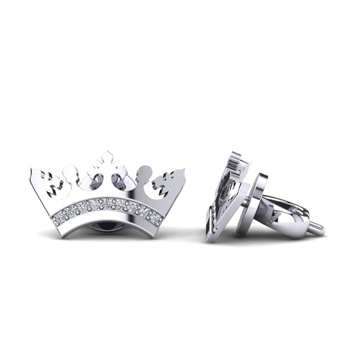 Silver ear studs