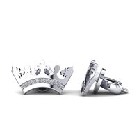 Silver ear studs