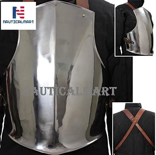 NauticalMart Polished Steel Breastplate