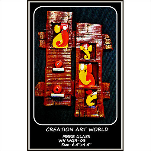 Multicolor Fancy Wooden Ganesha Wall Hanging