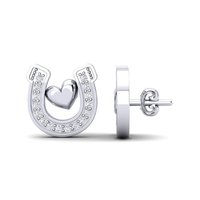 92.5 Silver Ear Studs Gender: Women