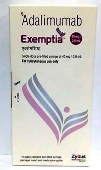 Exemptia Injection - 40mg/0.8ml | Adalimumab For Chronic Inflammatory Diseases: Ankylosing Spondylitis, Rheumatoid Arthritis, Psoriasis, Ulcerative Colitis, Crohn's Disease