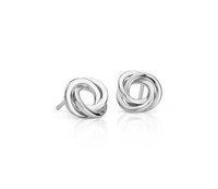 Silver Knot Ear Studs Gender: Women