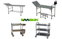 Hospital Metal Bed and Trolley