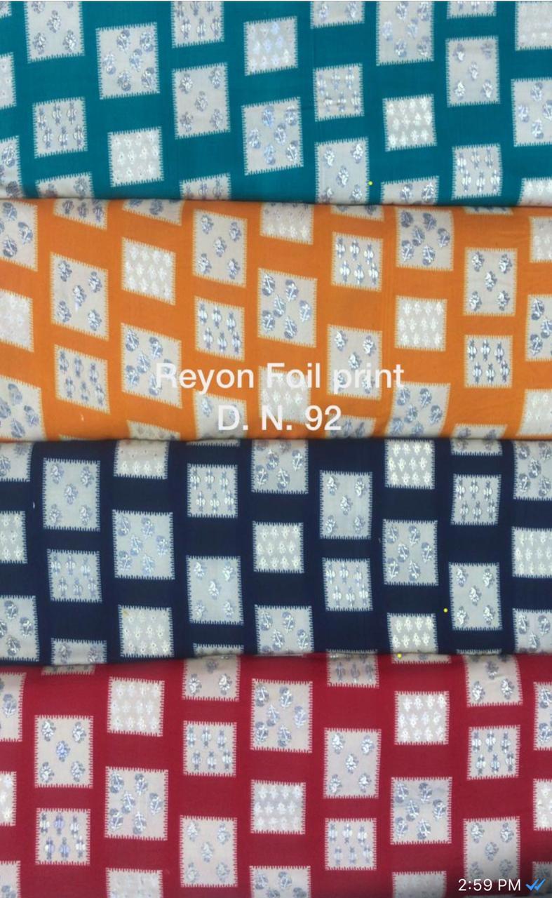 Rayon Kurti Fabric
