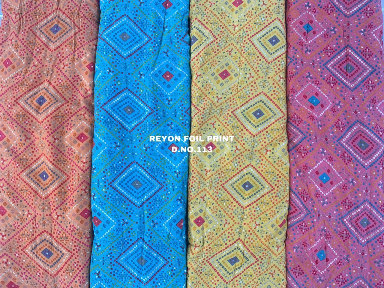 Rayon Kurti Fabric