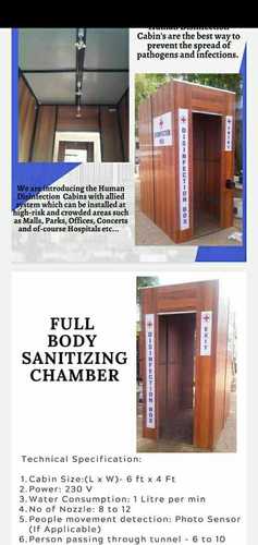 sanitizer Fumigation Chember