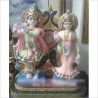 Marble Radha  Krishna Moorti - Height: 20-24 Inches (approx) Inch (in)