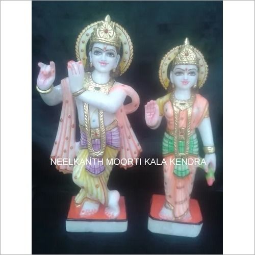 Marble Radha Krishna statue