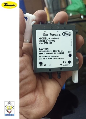 Dwyer 616KD-07 Differential Pressure Transmitter - 0-25 W.c. Range, DIN Mount