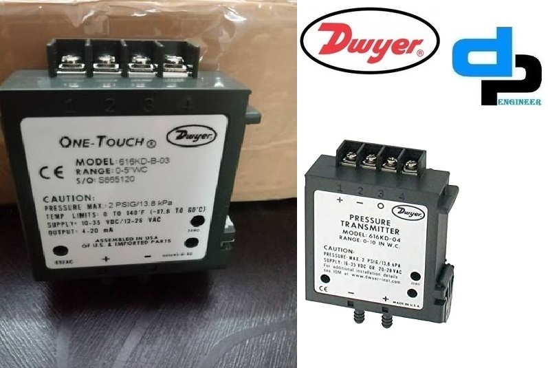 Dwyer 616KD-05-V Differential Pressure Transmitter