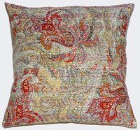 Paisely Kantha Cushion Cover