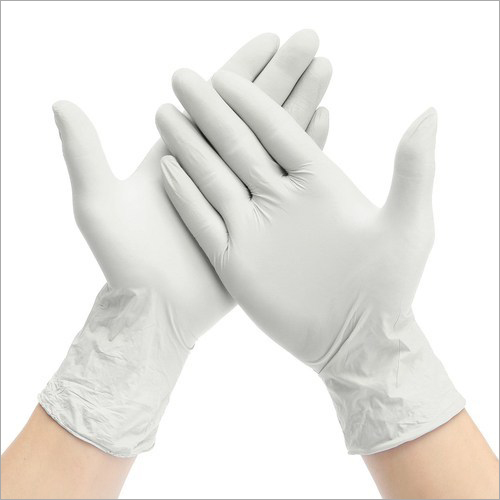 White Disposable Gloves - Latex, Full Fingered Design, White Color | Powder-Free, Tear Resistant, Ideal for Healthcare & Cleaning Use