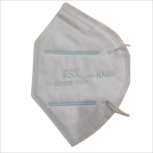 N95 Face Mask - Non-Woven Sponge Fabric, Standard Size, White Color | High Filtration Efficiency, Unisex, Washable & Reusable