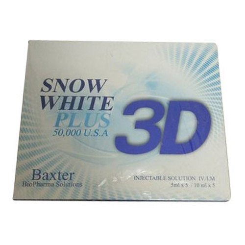 Snow White Plus 3D Usa Glutathione Injection - Age Group: After 12 Years Old Age People Can Start Using