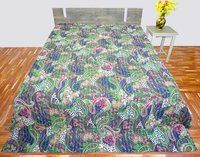 Kantha Bed Cover Paisley Design