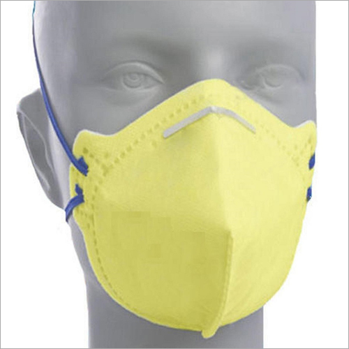 Respirator Face Mask - Sponge Cloth, Standard Size, Yellow Color | Breathable, Comfortable, Unisex Design for Hospital & Lab Use