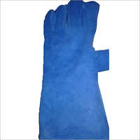 नीले मुलायम चमड़े के दस्ताने