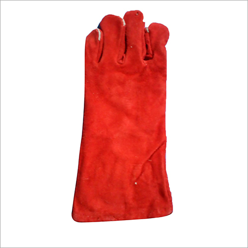 Welding Leather Hand Gloves - Leather Material, Full Finger Style | Abrasion Resistant, Flexible Design, Ideal for Industrial Use