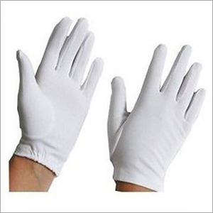 White Cotton Hand Gloves - Cotton Fabric, Full Finger Style, Available in Multiple Sizes and Colors | Soft Texture, Skin Friendly, Washable, Tear Resistant