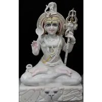 Marble Shiv Parvati Statue