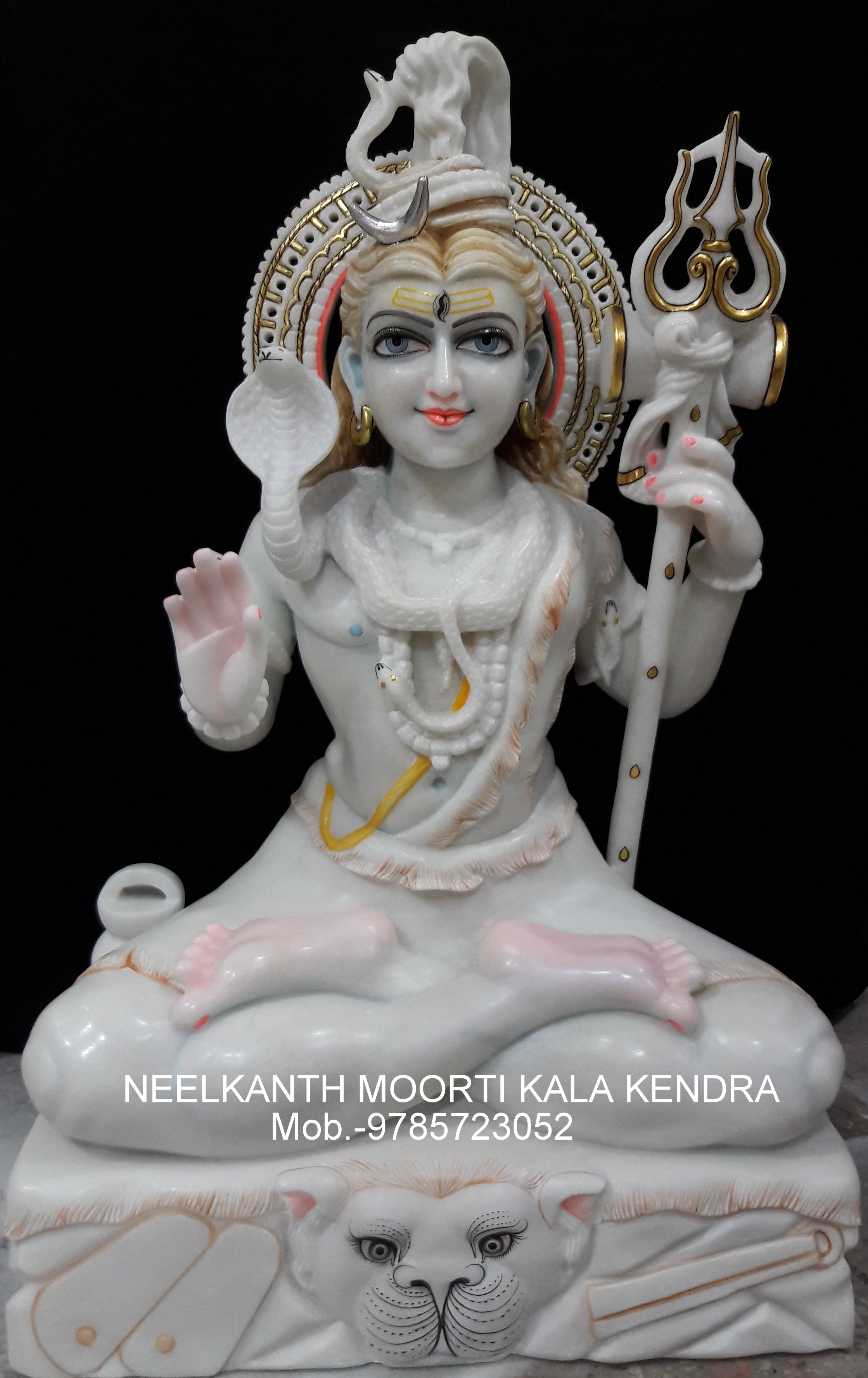 Lord Shiva Marble God Statue