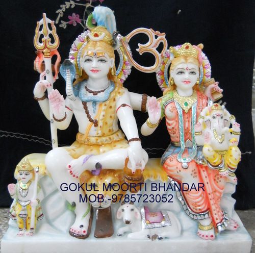 Marble Shiv Parvati Moorti