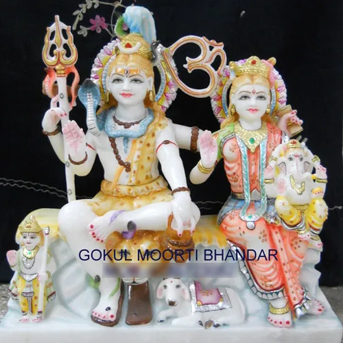 Marble Shiv Parvati Moorti