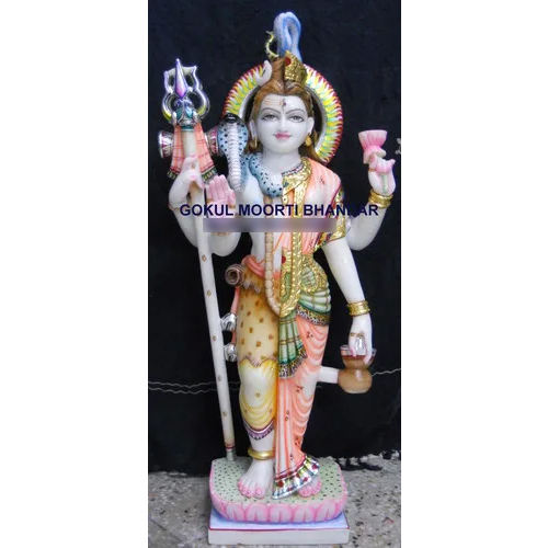 Marble Ardhanarishvara Statue