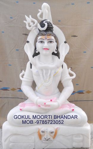 Mahadev Marble Statue